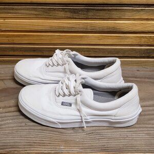 Vans Era Low Top Sneakers True White Canvas Unisex Sz Men US 6.5 Women US 8